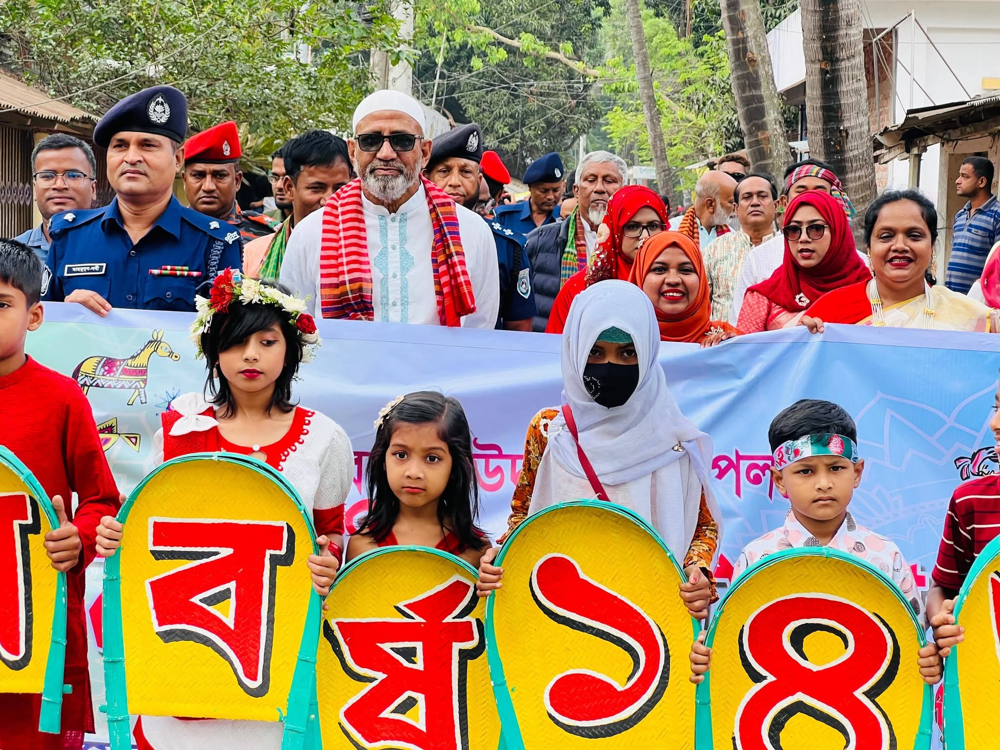 চিরিরবন্দরে বর্ণাঢ্য আয়োজনে বাংলা নববর্ষ উদযাপন।