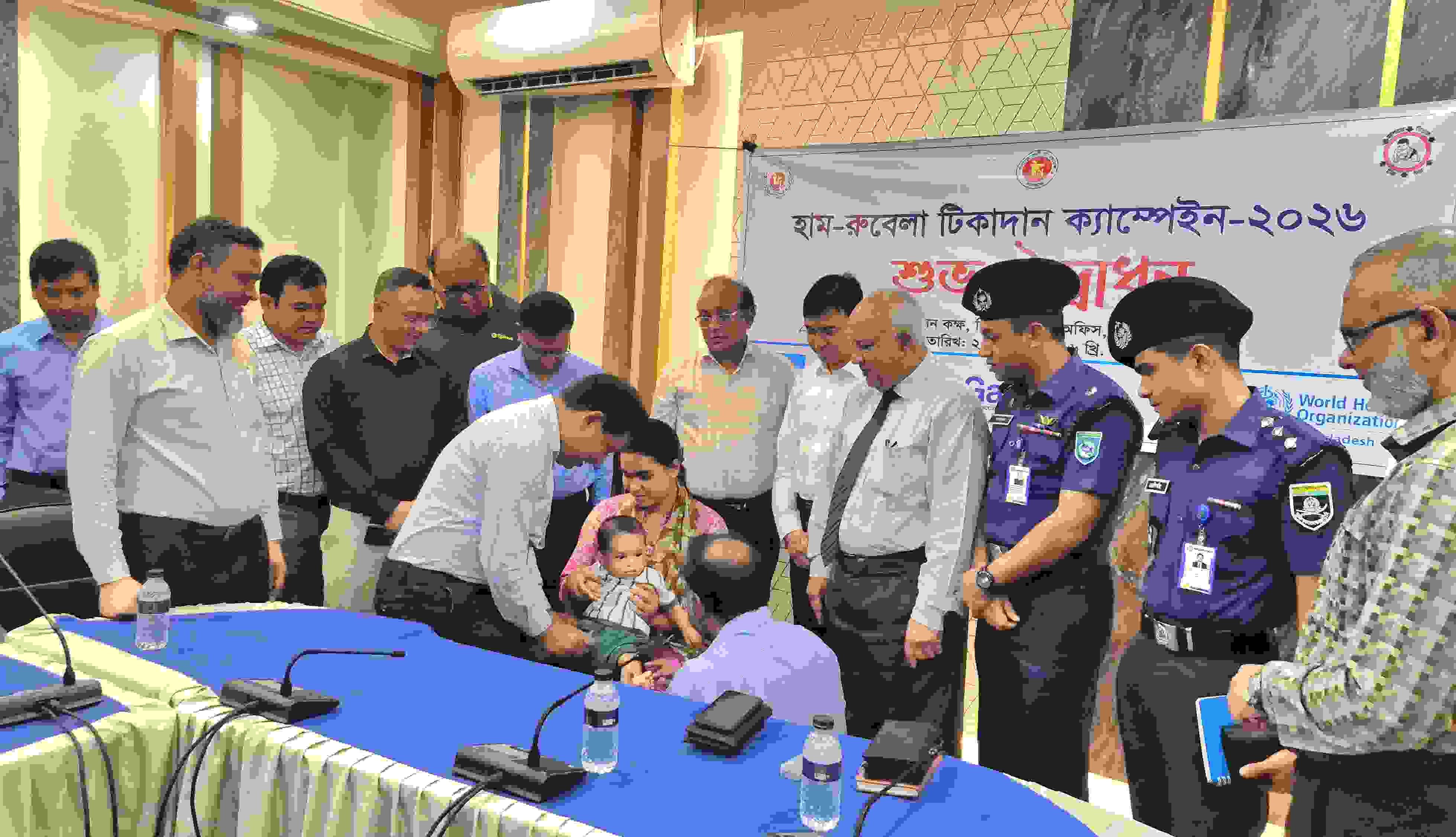 নীলফামারীতে হাম-রুবেলা টিকাদান ক্যাম্পেইন শুরু