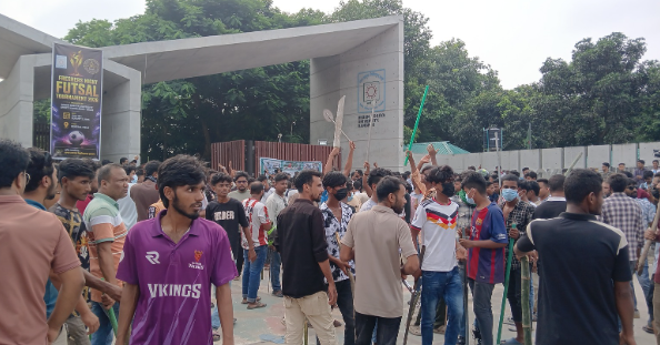 ছাত্রদলের অবস্থান কর্মসূচি ঘিরে থমথমে বেরোবি, জোরদার নিরাপত্তা