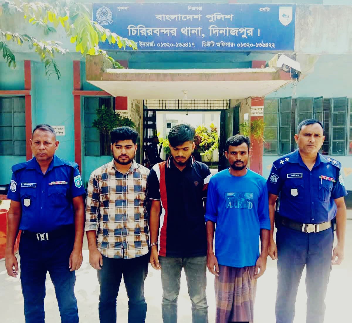 চিরিরবন্দরে টাপেন্টাডলসহ আটক-৩,মোবাইল কোর্টে কারাদণ্ড।